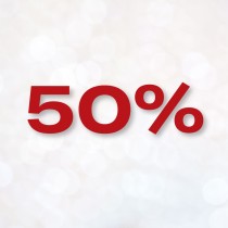 - 50%